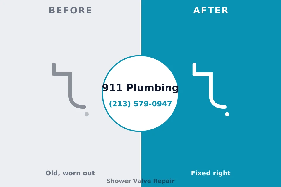 Before and after: plumbing repair Dayton, WA